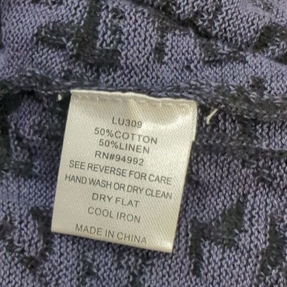 Patrizia Luca Sweater Womens M/L Multicolor Open Front Duster Cardigan - Picture 6 of 8